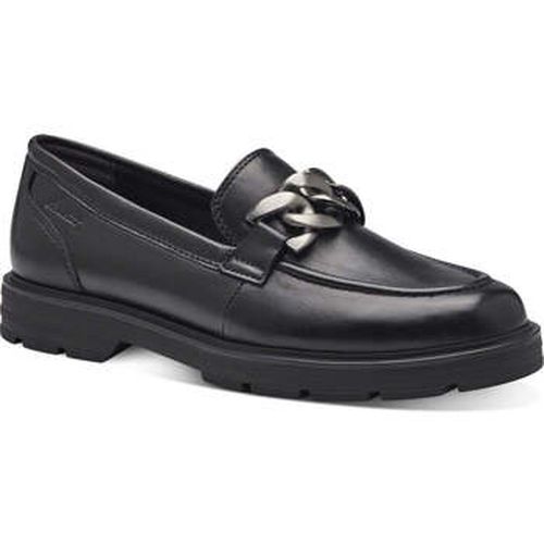 Mocassins black leather casual closed loafers - Tamaris - Modalova
