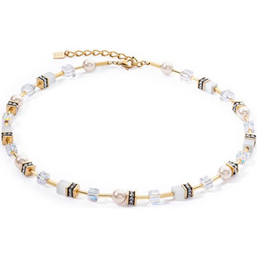 Collier Collier Geocube Iconic Pearl Mix doré et blanc - Coeur De Lion - Modalova