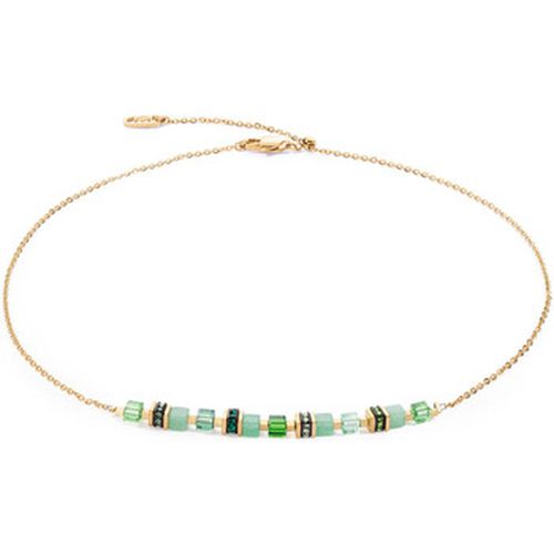 Collier Collier Mini Cubes et chaîne doré vert - Coeur De Lion - Modalova