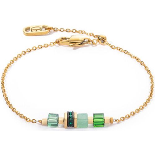 Bracelets Bracelet Mini Cubes et chaîne doré et vert - Coeur De Lion - Modalova