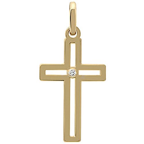 Pendentifs Pendentif Croix et diamant or 18k - Brillaxis - Modalova