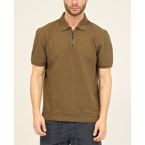 T-shirt Polo en piqué de coton avec logo brodé - BOSS - Modalova