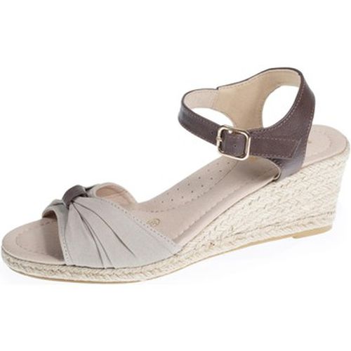 Espadrilles Espadrilles ouverte à talon corde Taupe - Isotoner - Modalova