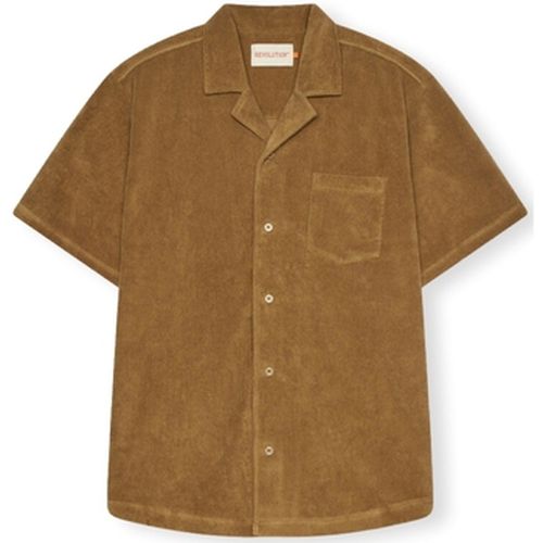 Chemise Terry Cuban shirt S/S - Dark Khaki - Rvlt Revolution - Modalova