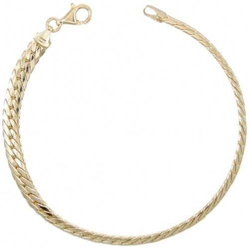 Bracelets Bracelet Or Jaune 18 Carats - Maille Anglaise - L'atelier D'azur - Modalova