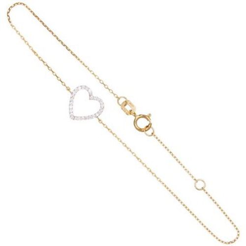 Bracelets Bracelet Or Jaune - Coeur Pavé de Zirconiums - L'atelier D'azur - Modalova