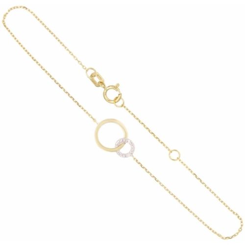 Bracelets Bracelet Or Jaune et Diamants - Motif Anneaux - L'atelier D'azur - Modalova