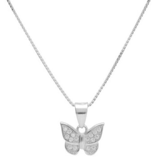Collier Collier Argent 925/000 Rhodié - Papillon Pavé de Zirconiums - L'atelier D'azur - Modalova