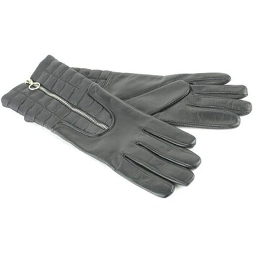 Gants gants longs cuir et tissu - Aristide - Modalova