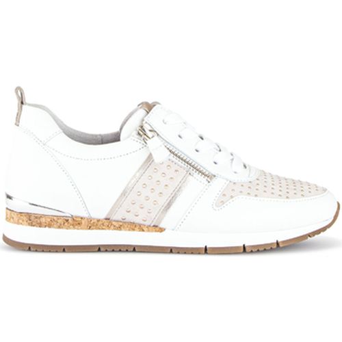 Baskets Basket en combinaison cuirs à talon compensé - Gabor - Modalova