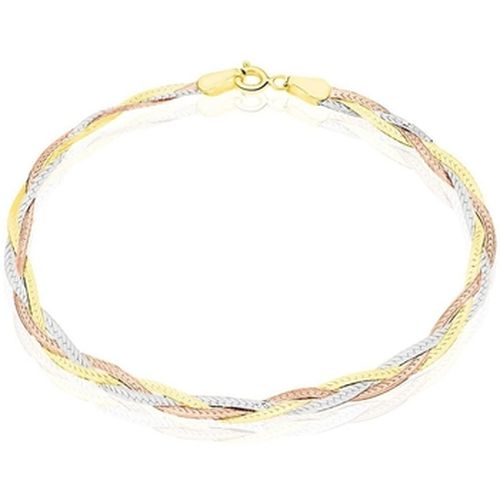 Bracelets Bracelet Trois Ors- Tresse Or Tricolore Jaune, Blanc et Rose - L'atelier D'azur - Modalova