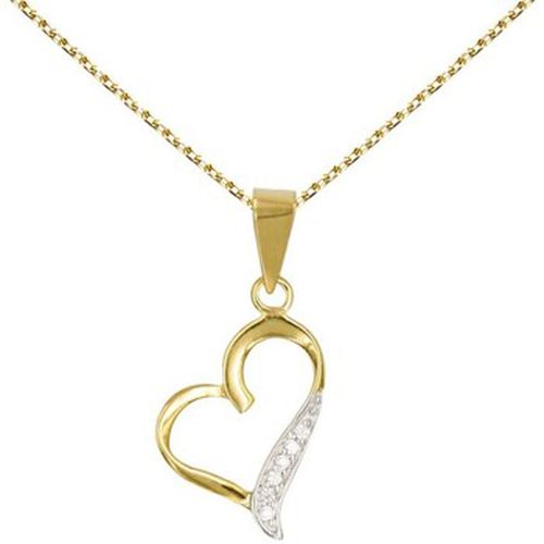 Collier Collier - Pendentif Or Jaune Coeur Serti de Zirconiums - L'atelier D'azur - Modalova