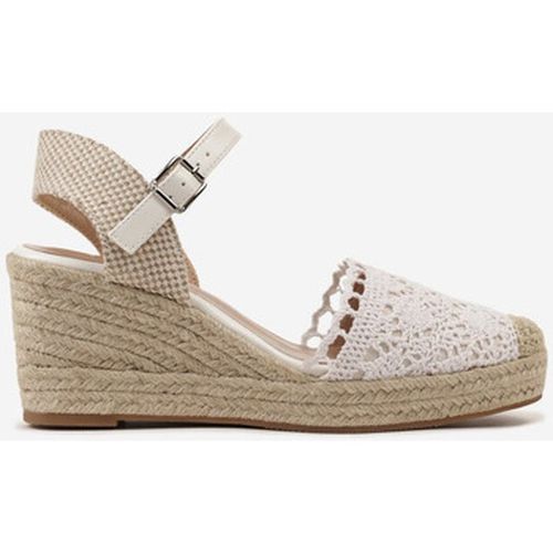 Sandales Sandale compensée espadrille, Blanche - Vera Collection - Modalova