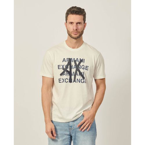 T-shirt T-shirt Armani en jersey de coton Pima avec imprimés - EAX - Modalova