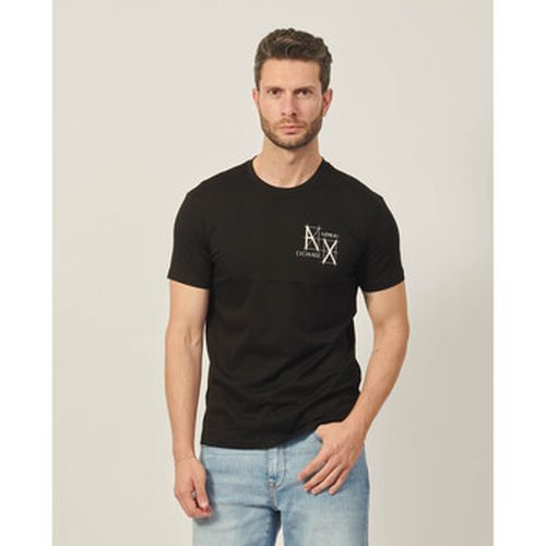 T-shirt t-shirt à col rond en coton - EAX - Modalova