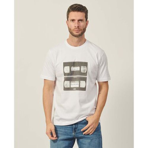 T-shirt T-shirt en jersey de coton avec imprimé - BOSS - Modalova