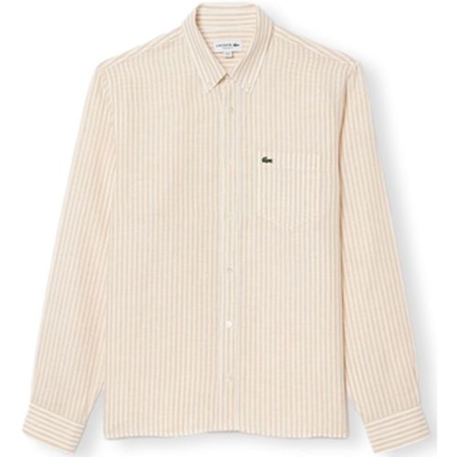 Chemise Regular Fit Linen Shirt - /Beige - Lacoste - Modalova