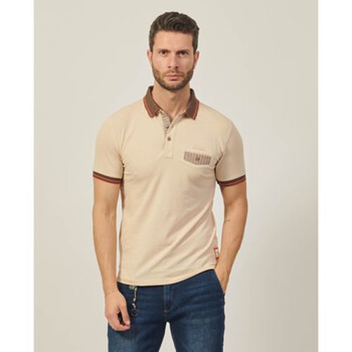 T-shirt Polo en coton avec poche - Yes Zee - Modalova