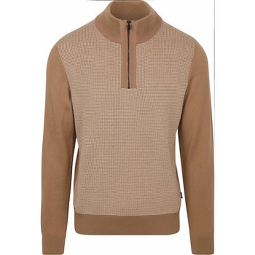 Sweat-shirt Pull Dambino Demi-Zip Camel - BOSS - Modalova