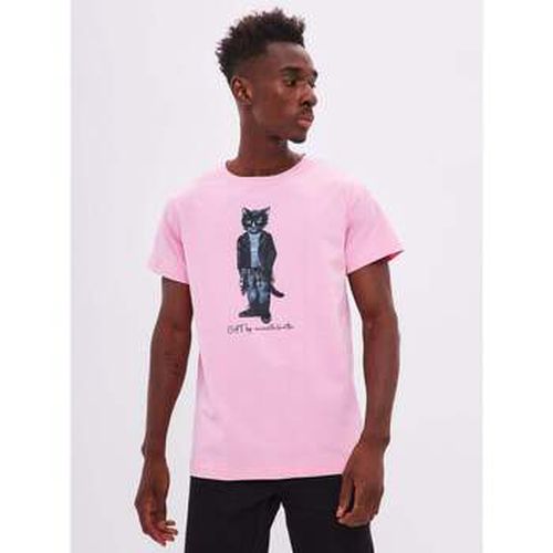 T-shirt Pink Printed T-shirt ROCKER CAT - Maniita Lacitta - Modalova