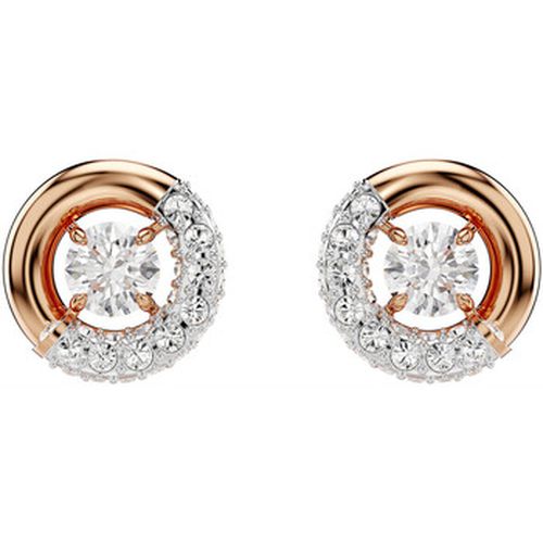 Boucles oreilles Clous d'oreilles Dextera rosés - Swarovski - Modalova