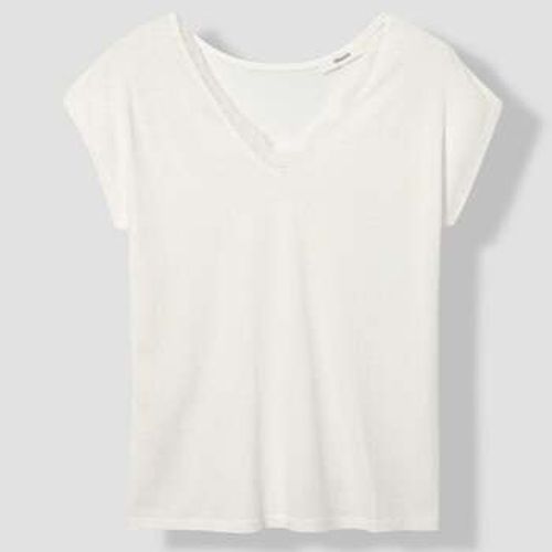 Blouses T-shirt détail dentelle - Promod - Modalova