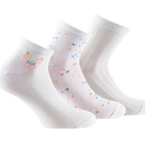 Chaussettes Lot de 3 paires de socquettes en coton motif papillon - Kindy - Modalova