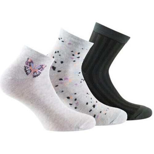 Chaussettes Lot de 3 paires de socquettes en coton motif papillon - Kindy - Modalova