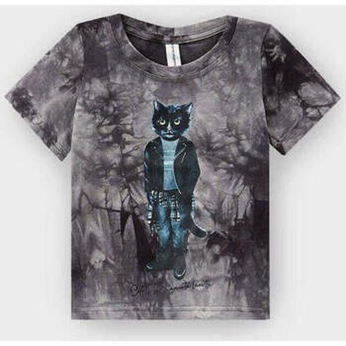 T-shirt Grey Printed T-shirt ROCKER CAT - Maniita Lacitta - Modalova