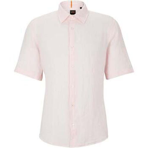 Chemise BOSS Chemise rose en lin - BOSS - Modalova