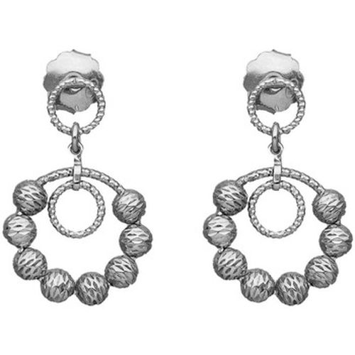 Boucles oreilles Boucles D'oreilles Argent Rhodié Doubles Chaînes Cercle - Orusbijoux - Modalova