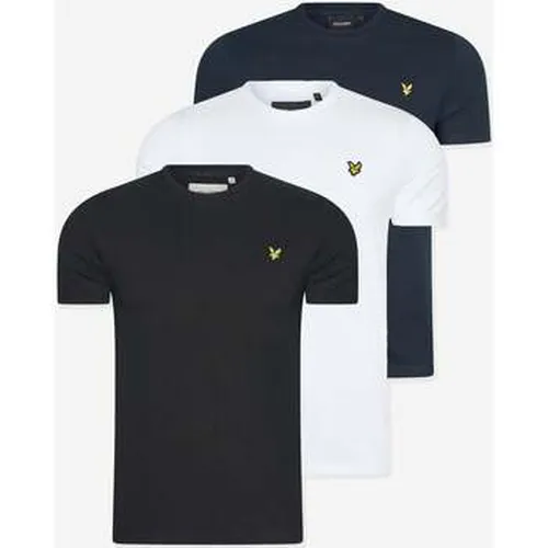 T-shirt 3 packs de t-shirts - noir de jais - blanc - marine foncé - Lyle & Scott - Modalova