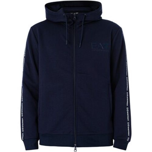 Sweat-shirt Sweat à capuche zippé avec logo sur la poitrine - Emporio Armani EA7 - Modalova