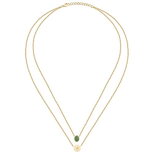 Bijoux Collier en laiton et aventurine - Cleor - Modalova