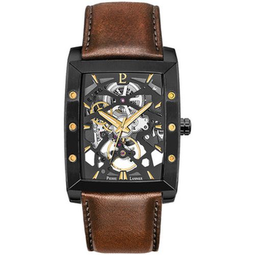 Montre HECTOR Cadran Bracelet Cuir Brun - Pierre Lannier - Modalova