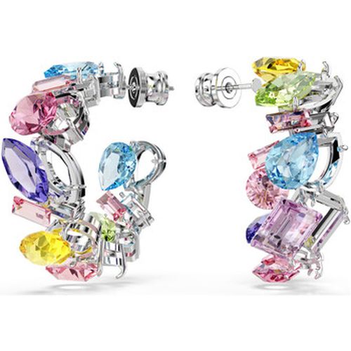 Boucles oreilles Créoles Gema multicolores - Swarovski - Modalova