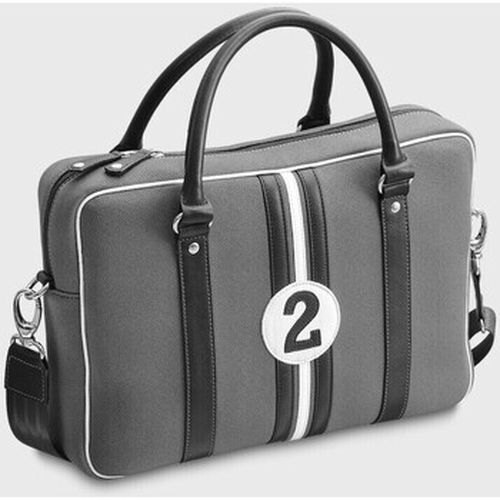 Sac ordinateur Sac ordinateur 13 pouces original tissu et cuir James - Entre 2 Retros - Modalova