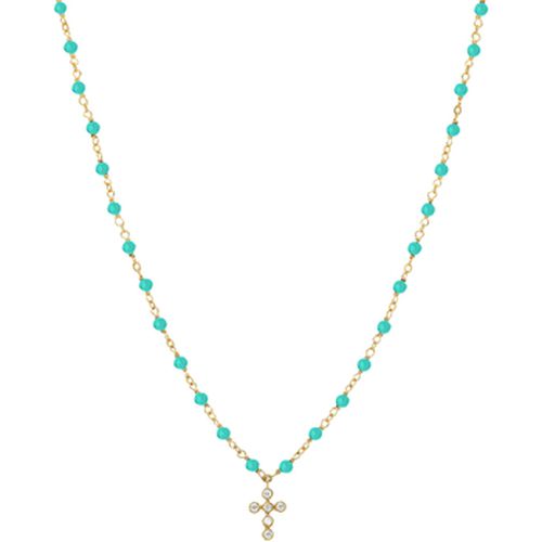 Collier Collier Argent Croix En Zirconium Blanc Et Pierres - Orusbijoux - Modalova