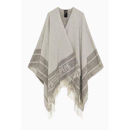 Echarpe PONCHO DOUBLE FACE CON FRANGE Art. 8F0017A400 - Patrizia Pepe - Modalova