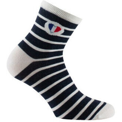 Chaussettes Socquettes jersey coeur sur rayures - Kindy - Modalova