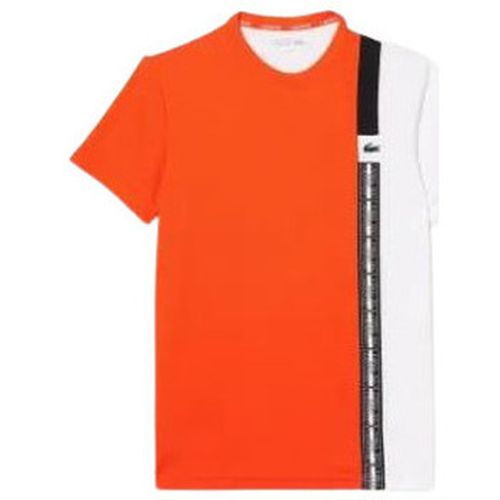 T-shirt TEE-SHIRT TENNIS PERFORMANCE - SUNRISE/BLANC-NOIR - 6 - Lacoste - Modalova