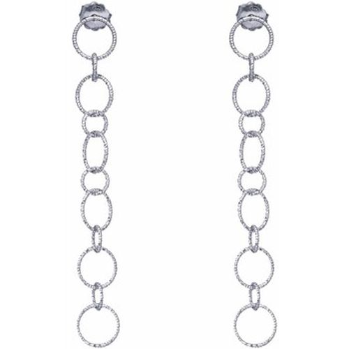 Boucles oreilles Boucles D'oreilles Argent Rhodié Diamantées Pendantes Avec - Orusbijoux - Modalova