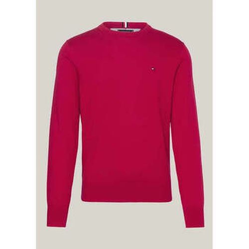 Polaire Pull bordeaux en coton bio - Tommy Hilfiger - Modalova