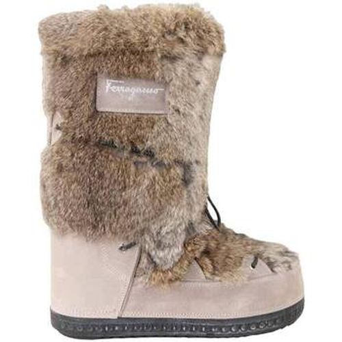 Boots Bottes de neige en daim - Salvatore Ferragamo - Modalova