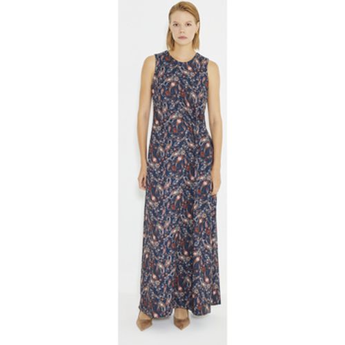 Robe Paisley Print Sleeveless Side Gathered Long Dress - Just Like You - Modalova