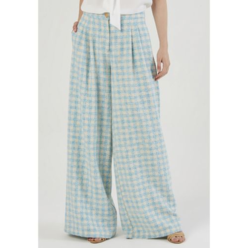 Pantalon Plaid Wide Leg Trousers - Just Like You - Modalova