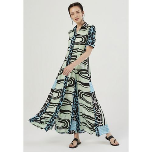 Robe Blue - Green Shirt Dress - Just Like You - Modalova