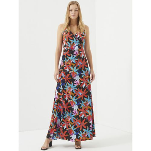 Robe Flower Patterned Spaghetti Strap Maxi Dress - Just Like You - Modalova