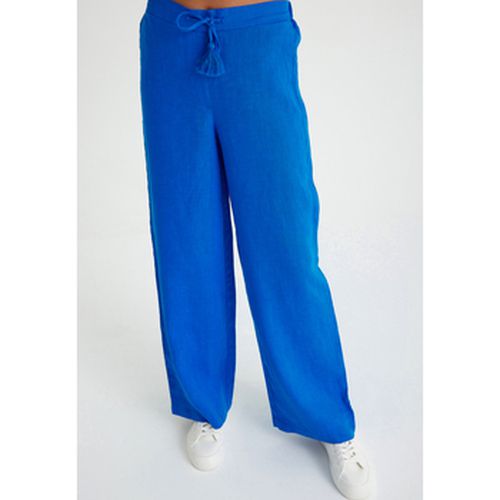 Pantalon Linen Waist Laced Wide Leg Trousers - Just Like You - Modalova