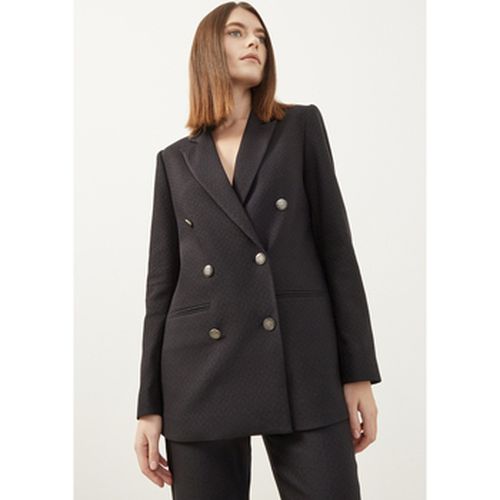 Veste Black Double Breasted Wadded Blazer Jacket - Just Like You - Modalova